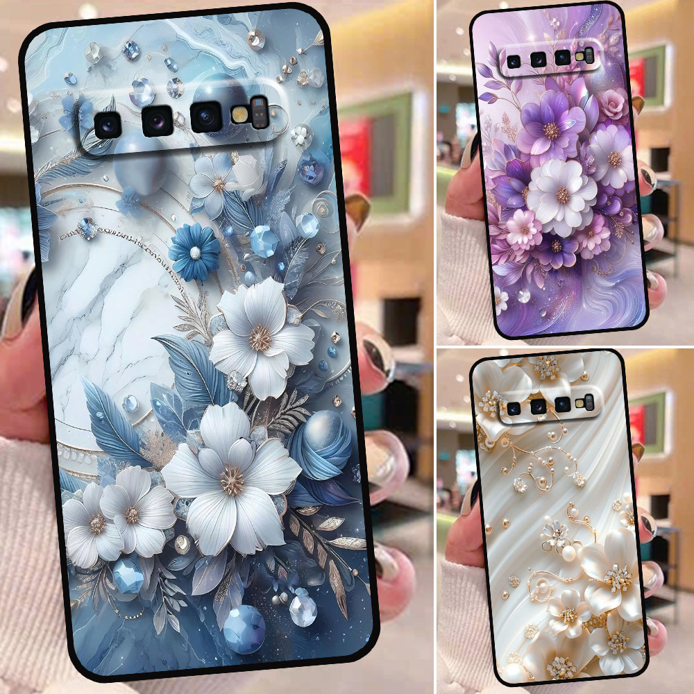 เคส Samsung S10 / S10 5G / S10 Plus / S10+ พิมพ์ลายดอกไม้สุดหรู