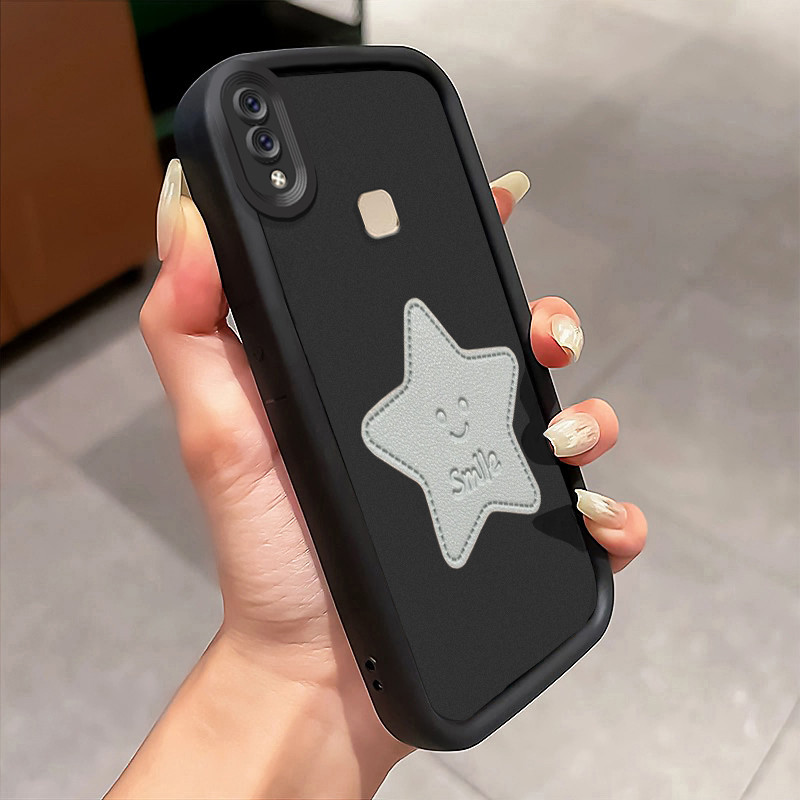 HP เคสโทรศัพท์สําหรับ VIVO V9 V9 Pro V9 เยาวชน Y85 Y85A Z1i Z3X กรณี Star Smiley การ์ตูนหวาน Softcas