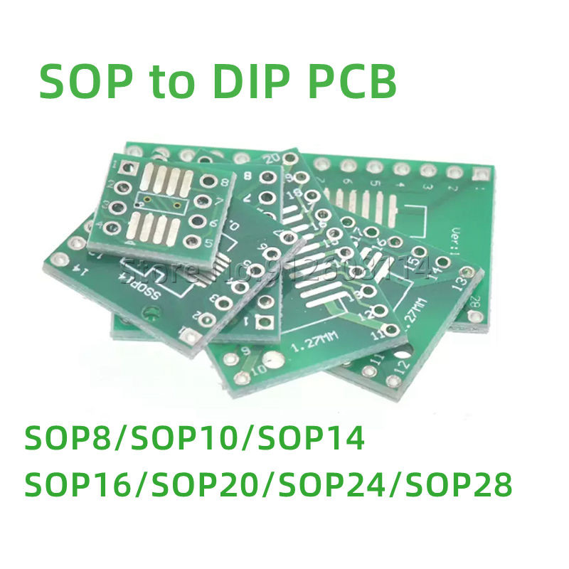 10PCS SOP8 ถึง DIP8 SMT ถึง DC PCB บอร์ด SOP/MSOP/TSSOP/SOT23 ถึง DIP อะแดปเตอร์บอร์ด universal boar