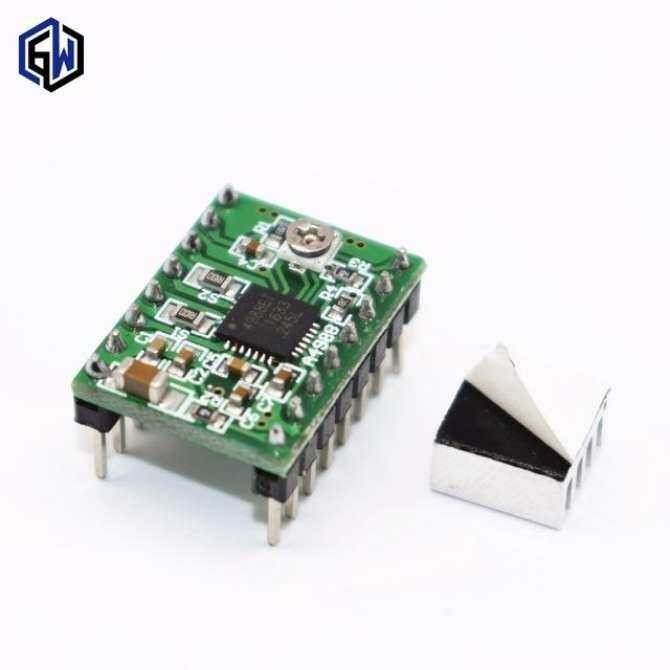 1 ชิ้น Reprap Stepper Driver A4988 Stepper Motor Driver โมดูลพร้อมฮีทซิงค์