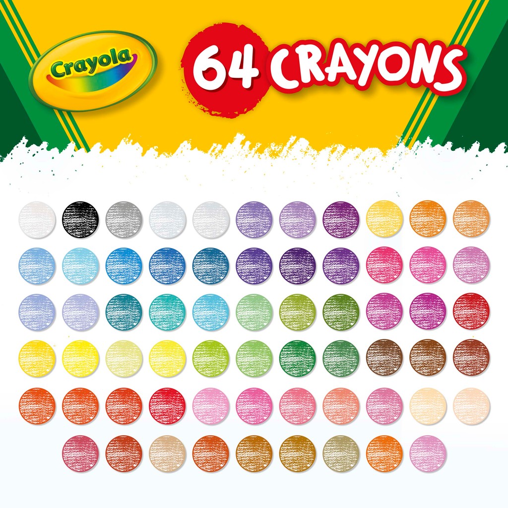 Crayola 64Ct. Classic Crayons  เครโยล่า สีเทียน 64สี คลาสสิค 52-0064 - รูปที่ 2