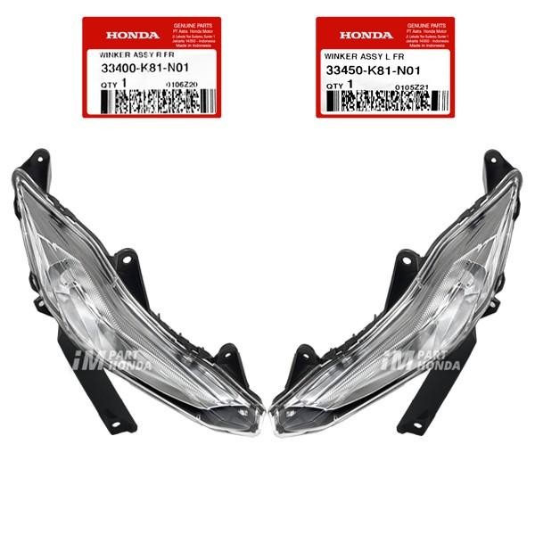 33400-K81-N01 33450-K81-N01ไฟเลี้ยวหน้าขวาซ้าย Beat Eco Street K81 2016 - 2019