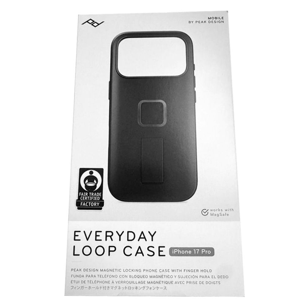 Peak Design Clarino Everyday Loop Case for iP17 Pro (Black), M-LC-CF-BK-1