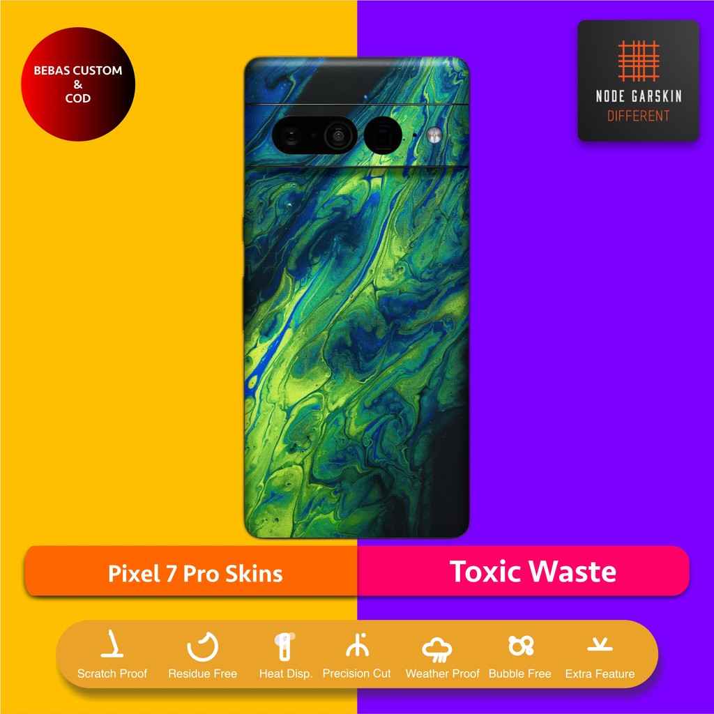 Garskin Skin Pixel 7 Pro Toxic Waste Fullbody / Backly | Anti-scratch | เคส | ไวนิลไวนิล