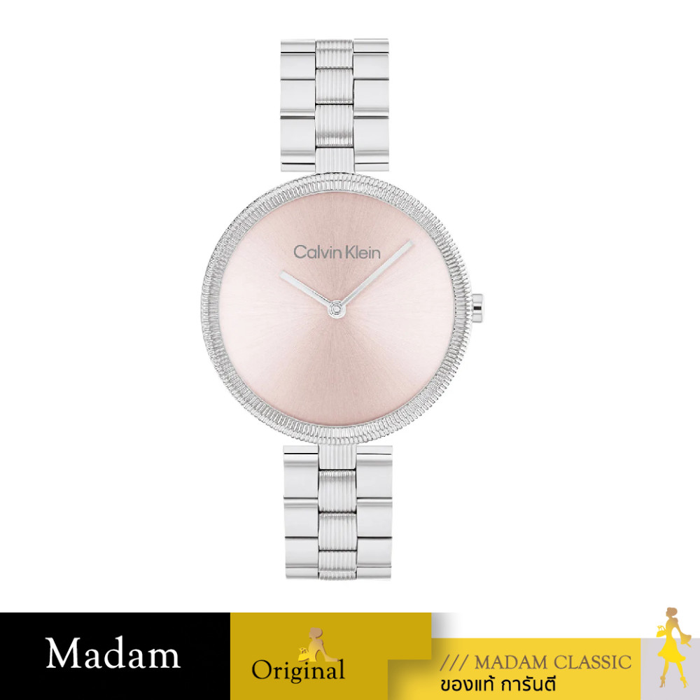ของแท้ 💯% นาฬิกาข้อมือ CALVIN KLEIN CK25100015,32 MM.,STAINLESS STEEL,SILVER