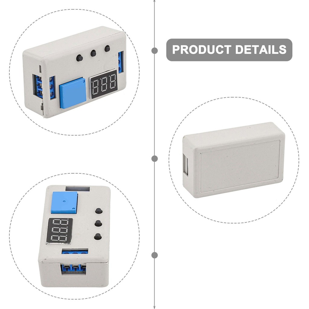 L-HOT12V รีเลย์ตั้งเวลา,0.1s ถึง 999 min 50mA รีเลย์หน่วงเวลาดิจิตอลแบบ On-Off พร้อมจอแสดงผล LED