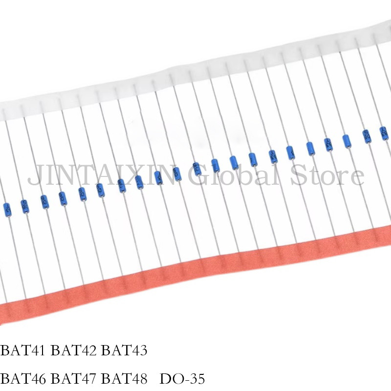 20PCS BAT41 BAT42 BAT43 BAT46 BAT47 BAT48 BAT DO-35 Schottky ไดโอดใหม่สต็อก