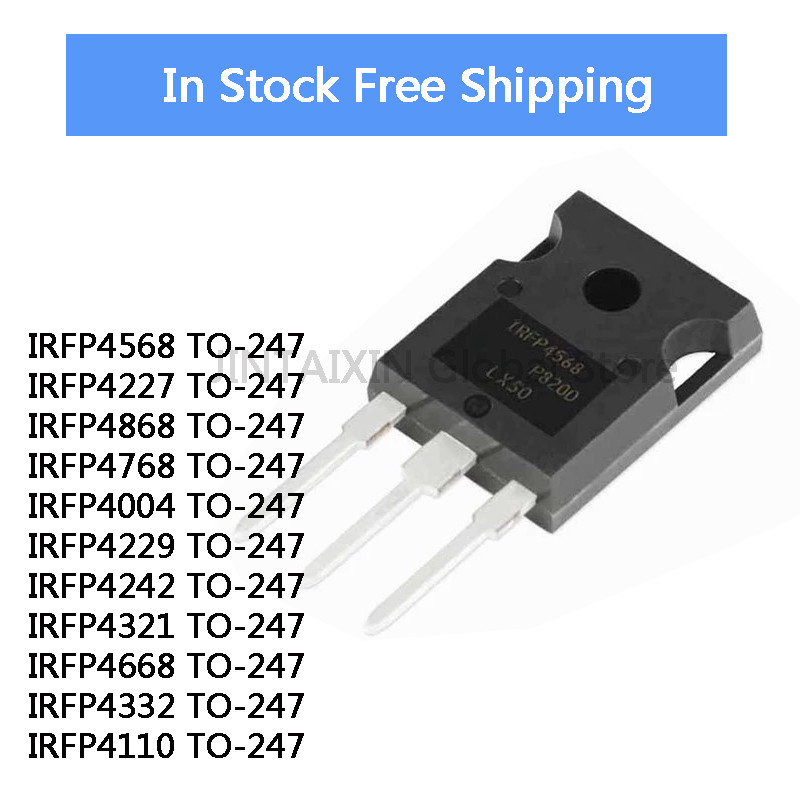 5 ชิ้น IRFP4568 IRFP4227 IRFP4868 IRFP4768 IRFP4004 IRFP4229 IRFP4242 IRFP4321 IRFP4668 IRFP4332 IRF
