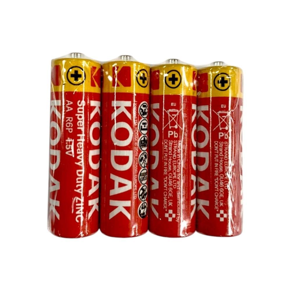KODAK ถ่านไฟฉาย ZINC HEAVY DUTY AA แพค 4