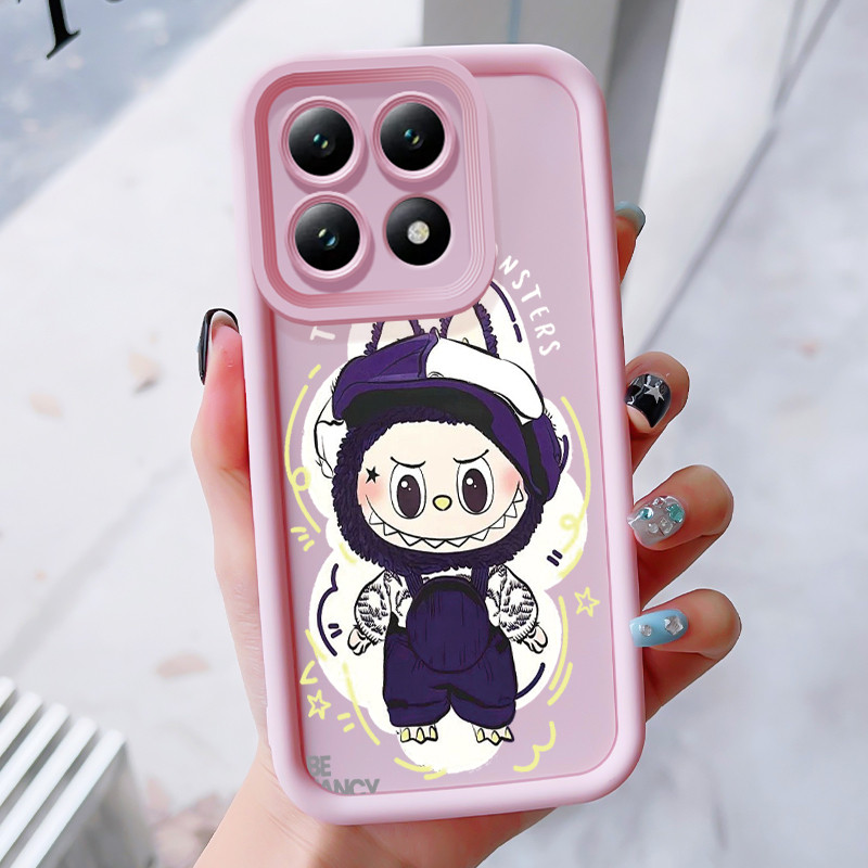 เคสสำหรับ Xiaomi 14T 5G 14T Pro 5G เคสโทรศัพท์สัตว์ประหลาดน่ารักสามสีซิลิโคนกันกระแทก
