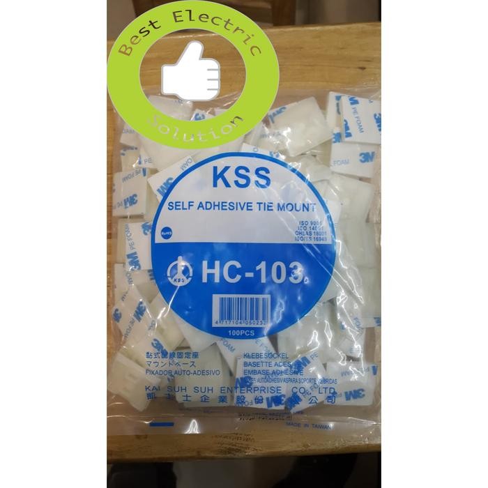 Kss Hc-103 / Kss Self Adhesive Tie Mount / Tie Mount / Hc103