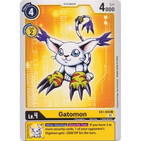การ์ด Digimon Gatomon - EX1-026 - Uncommon