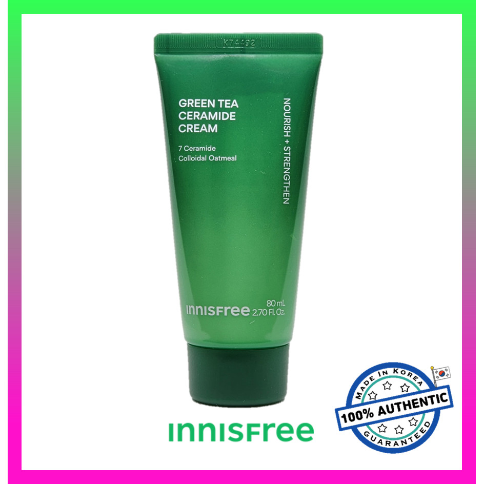 Innisfree GREEN TEA CERAMIDE CREAM 80mL [หลอด] / innisfree GREEN TEA CERAMIDE CREAM 80mL [TUBE]