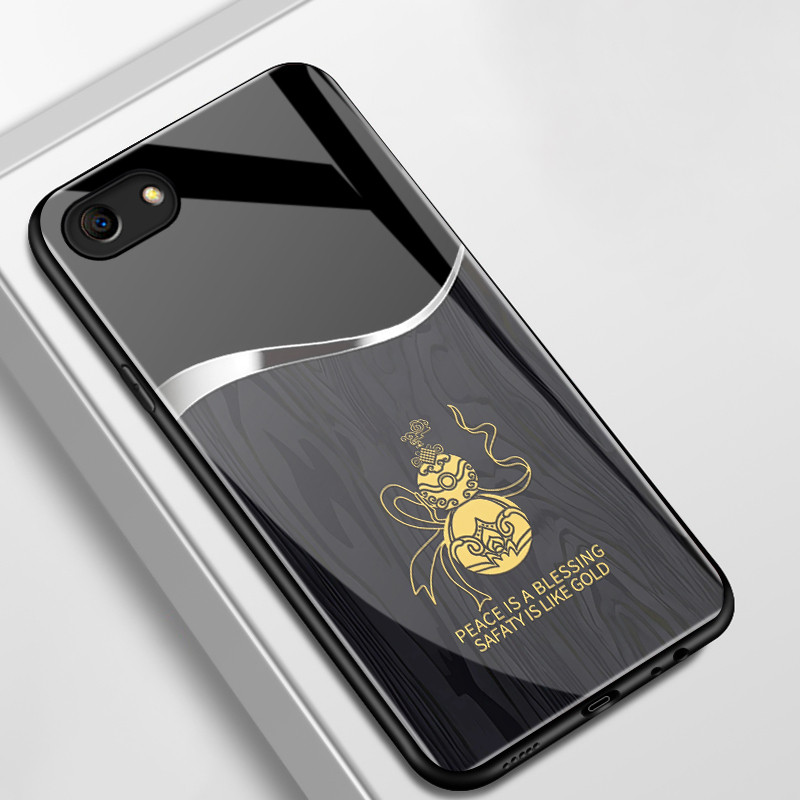 เคสสำหรับ OPPO A83 2018 A1 2018 เคสโทรศัพท์น้ำเต้าเปลือกแก้วกันกระแทก