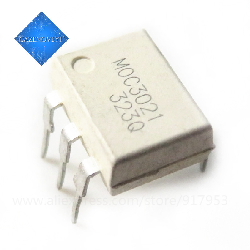 10 ชิ้น/ล็อต MOC3021 EL3021 K3021P 3021 DIP-6 ในสต็อก