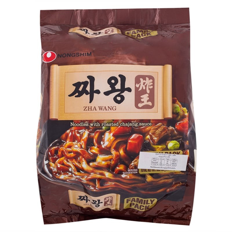 NONG SHIM นงชิมบะหมี่กึ่งสำเร็จรูปรสซอสถั่วดำ 134กรัม แพค 4 [0031146033348]