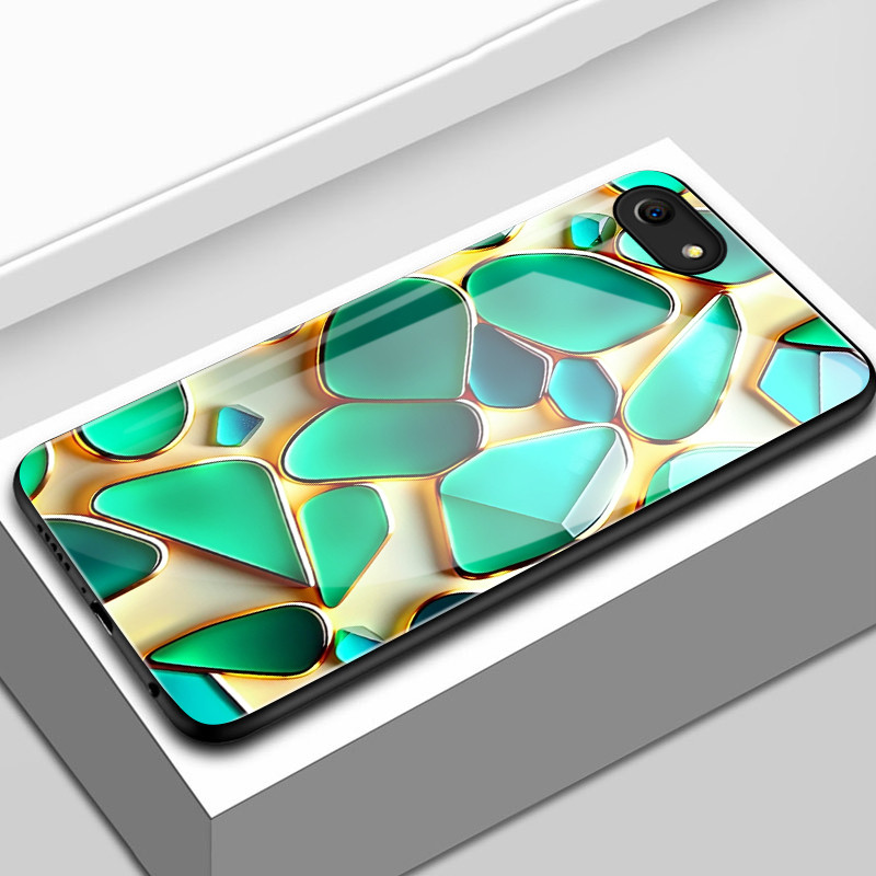 เคสสำหรับ OPPO A83 2018 A1 2018 เคสโทรศัพท์อัญมณีเปลือกแก้วกันกระแทก