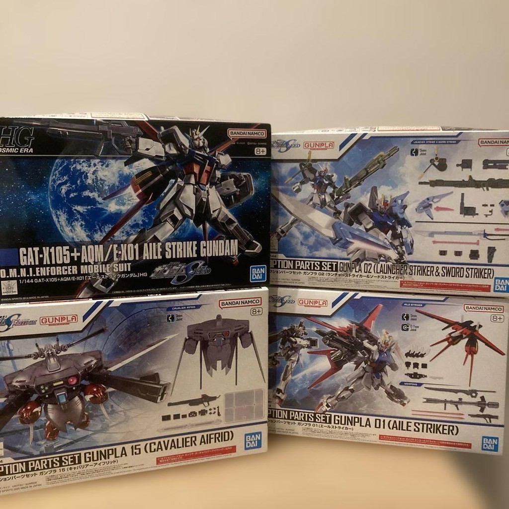 【Direct from Japan】กันพลา HG Aile Strike Gundam Option Parts Set Cavalier【Japan Exclusive】
