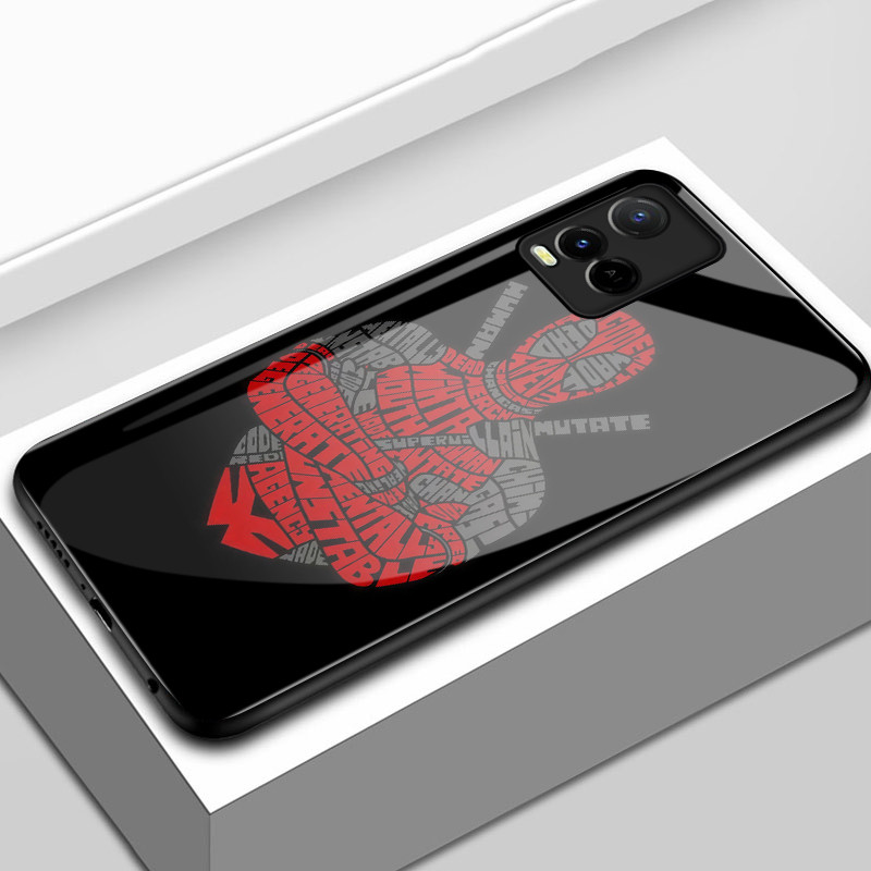 เคสสำหรับ VIVO Y21 Y21s Y21t Y21e Y21a Y21G Y33T Y33s เคสโทรศัพท์วีรบุรุษการ์ตูนเปลือกแก้วกันกระแทก