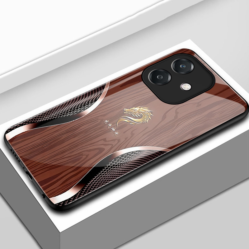 เคสสำหรับ OPPO A3 4G A3 5G A3X 4G A3X 5G A40 4G A60 5G เคสโทรศัพท์มังกรเปลือกแก้วกันกระแทก