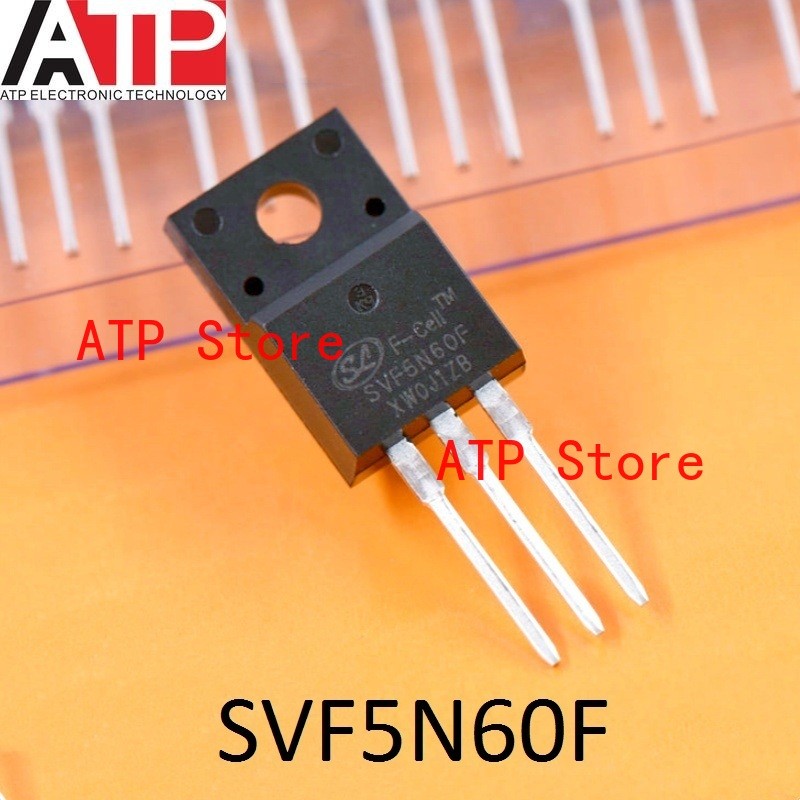 10-100PCS 100% ใหม่ 5N60 5N60F SVF5N60F TO-220F ทรานซิสเตอร์ MOSFET N-CH 600V 5A