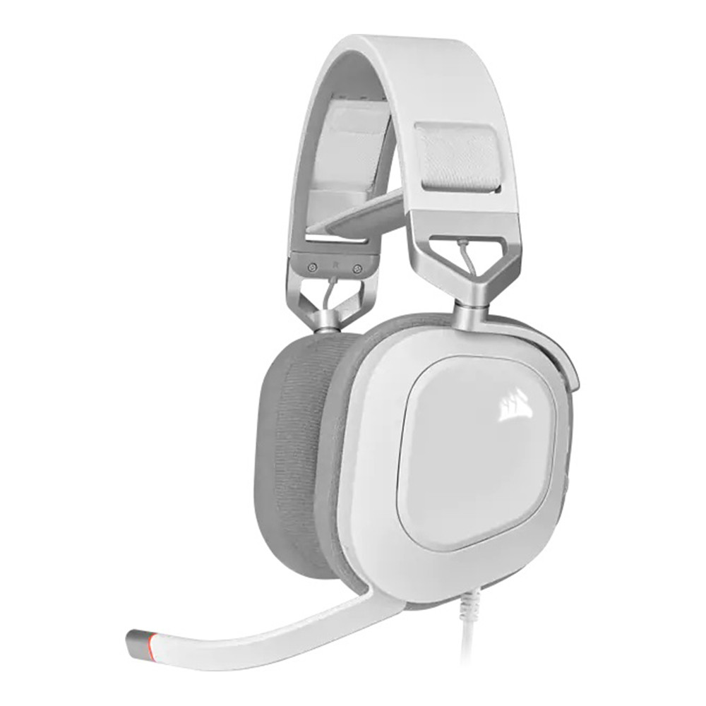 HEADSET (หูฟัง) CORSAIR HS80 RGB USB (WHITE) (CA-9011238-AP) ;;