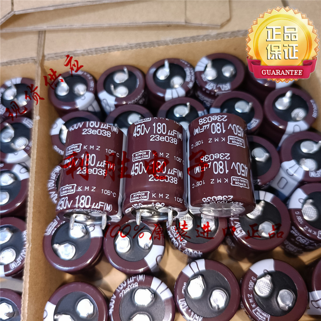 1PCS 180UF 450V ญี่ปุ่น NCC NCC ตัวเก็บประจุไฟฟ้า 450V180UF 22 * 30 KMZ