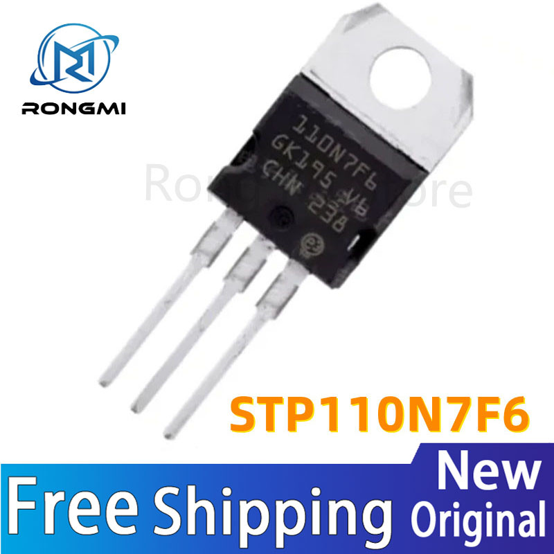 10PCS 100% ใหม่นําเข้าเดิม STP110N7F6 110N7F6 TO-220 N-channel MOS FET 110A 68V