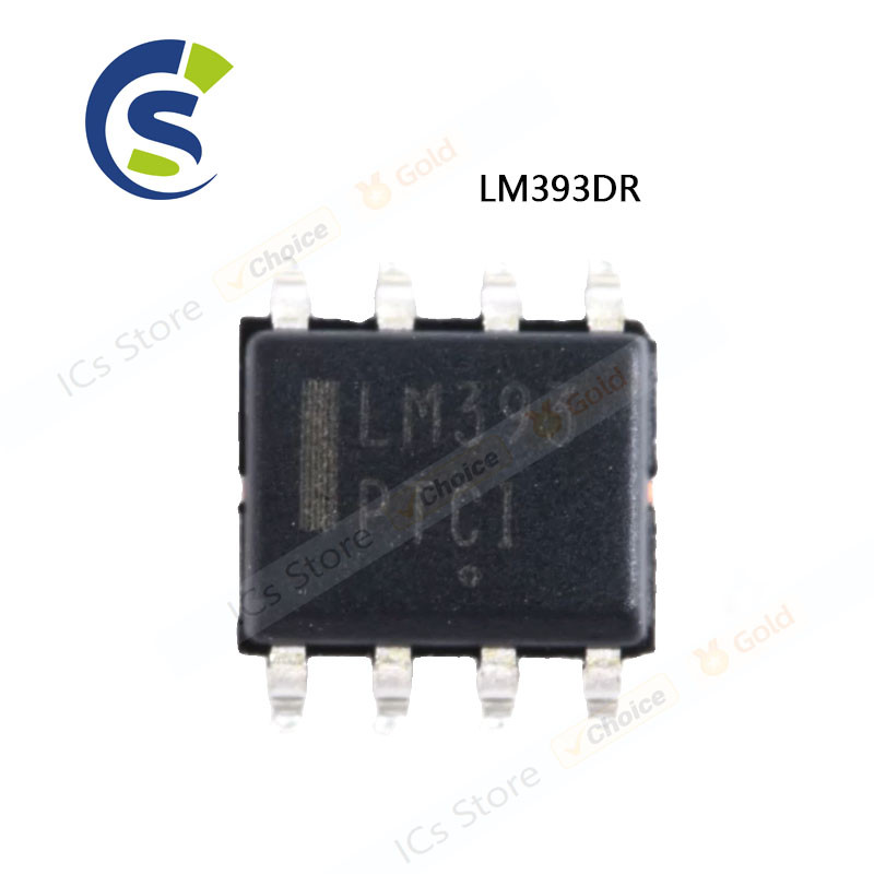 100PCS ใหม่ COMPARATOR Dual Low Power LM393 LM393D SOP-8 LM393DR
