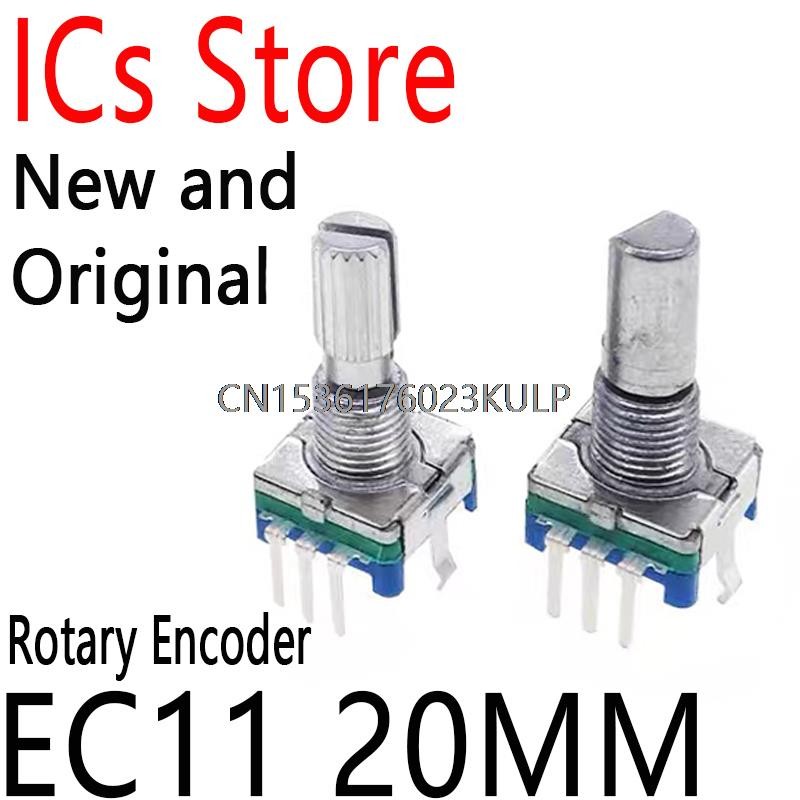 2PCS EC11 Rotary Encoder Audio Digital Potentiometer พร้อมสวิตช์จับสวิทช์ EC11 20 มม.