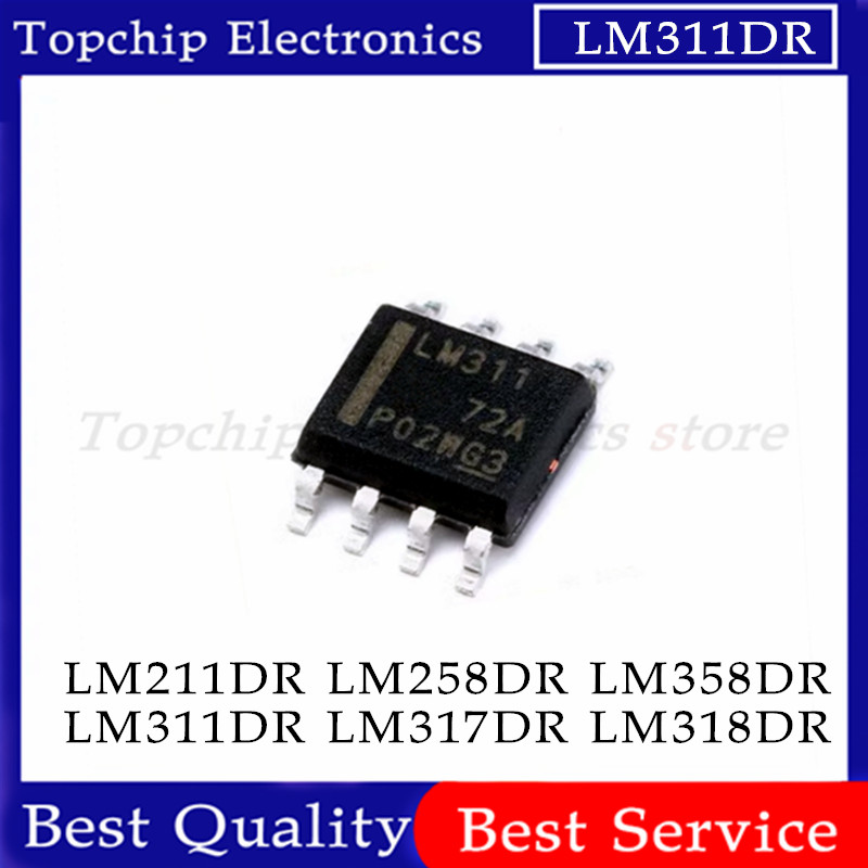 10pcs LM311DR SOP8 LM311 SOP-8 SOP LM317DR LM317LM317DR2G LM318DR LM318 LM211DR LM258DR LM258 LM258 