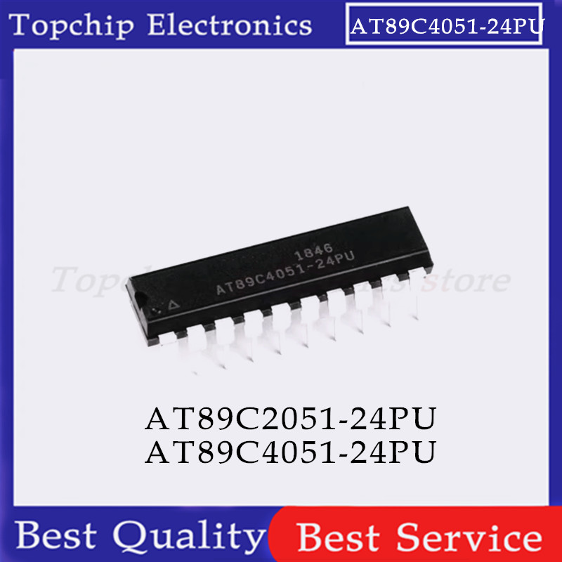 ยี่ห้อใหม่ 5 ชิ้น AT89C2051-24PU AT89C4051-24PU AT89C2051-24PI AT89C4051-24PI DIP-20