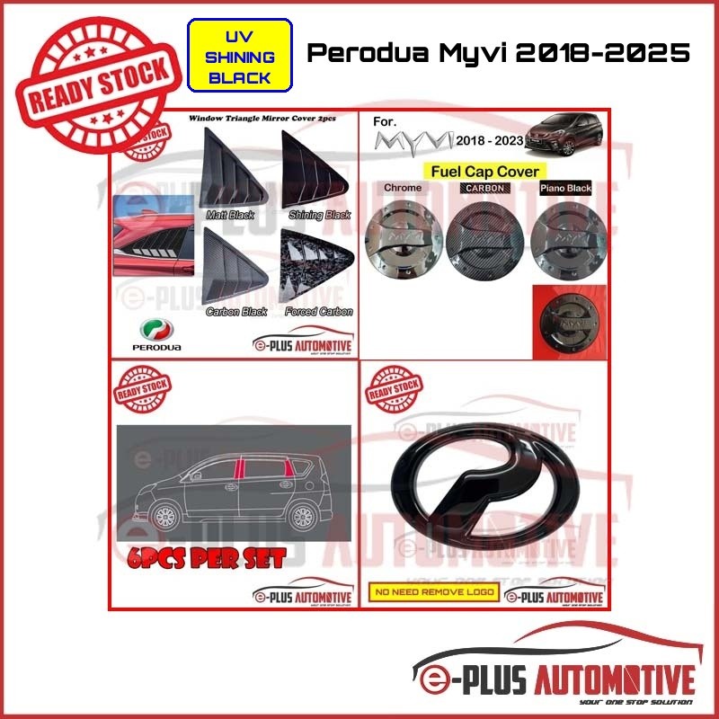 [UV SHINING BLACK SERIES] อุปกรณ์เสริม Kereta Myvi 2018-2025