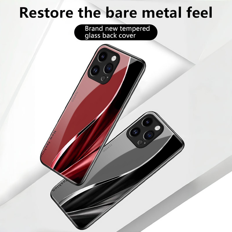 เคสสำหรับ VIVO Y36 5G Y27 5G Y27s Y77T Y35 4G เคสโทรศัพท์เส้นเปลือกแก้วกันกระแทก - รูปที่ 2