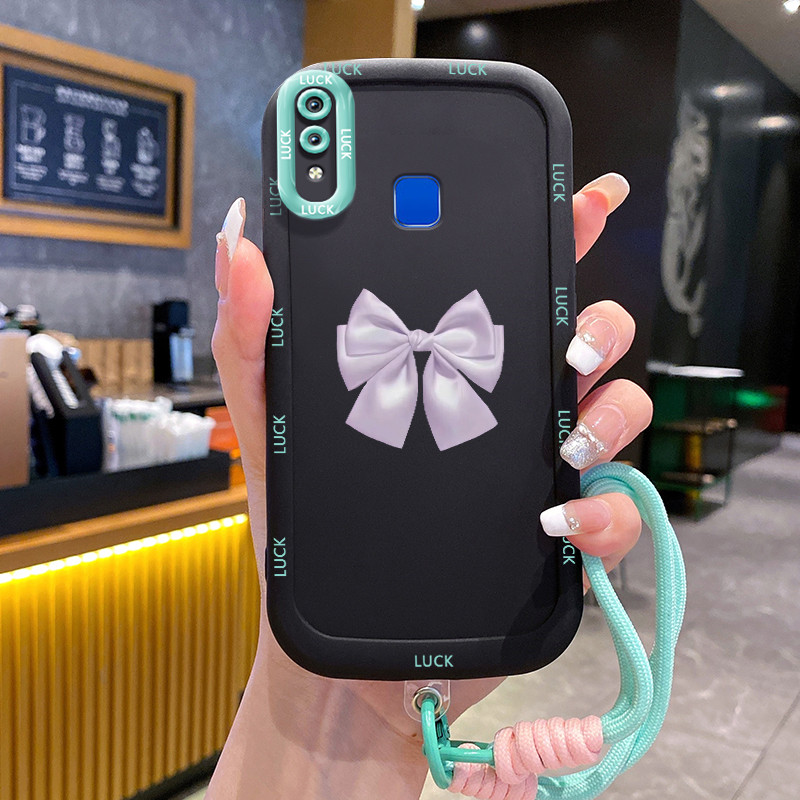 เคสโทรศัพท์ HP สําหรับ VIVO Y91 Y91i Y93 Y95 Y91C Y1S Y90 กรณีน่ารักการ์ตูนโบว์ซิลิโคนเคสโทรศัพท์ส่ว