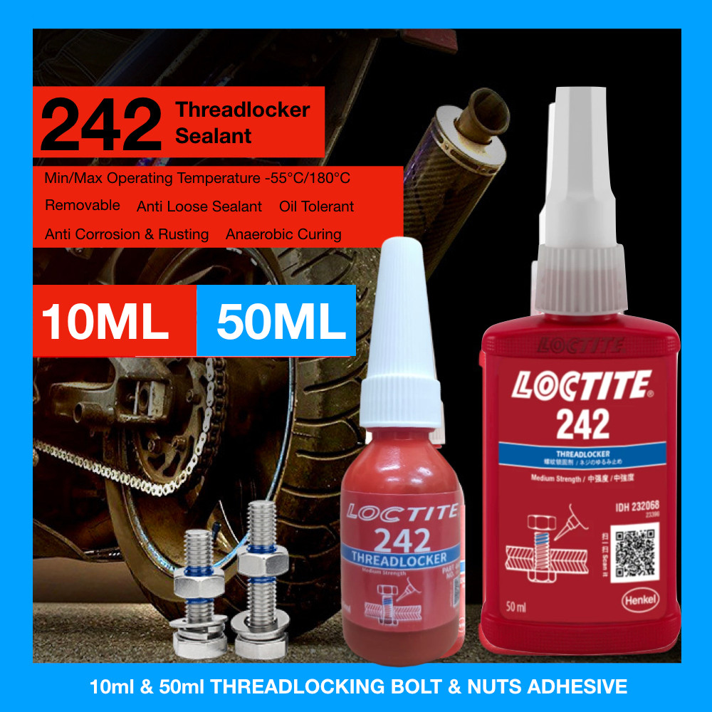 FULL SERIES 10ml 50ml 242 LOCTITE SCREW TREANDER PROTECT BEARING SHAFT TIRE GLUE GAM CKD FAN SKRU