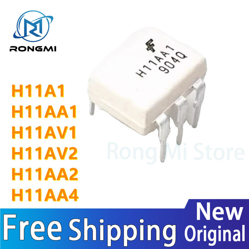 10 ชิ้น H11A1 H11AA1 H11AV1 H11AV2 H11AA2 H11AA4 DIP-6 Optocoupler ชิป IC ในสต็อกขายส่ง