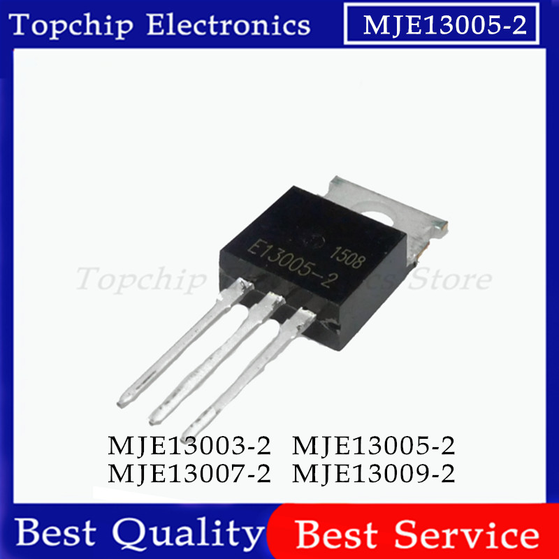 ยี่ห้อใหม่ 10 ชิ้น MJE13009 E13009-2 TO220 13009 E13009 TO-220 E13007-2 E13005-2 MJE13007 MJE13005 M