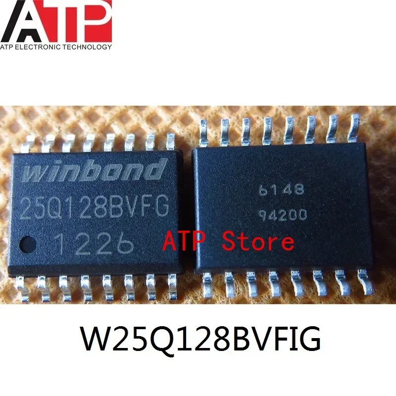 10 ชิ้น/ล็อตใหม่ 25Q128BVFG W25Q128BVFIG 25Q128FGFG W25Q128FVFIG SOP-16 W25Q128 25Q128 ชิป IC