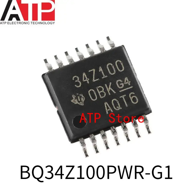 10 ชิ้น/ล็อตใหม่ Original BQ34Z100PWR 34Z100 TSSOP-14 BQ34Z100PWR-G1 แบตเตอรี่ IC Multi-Chemistry 14