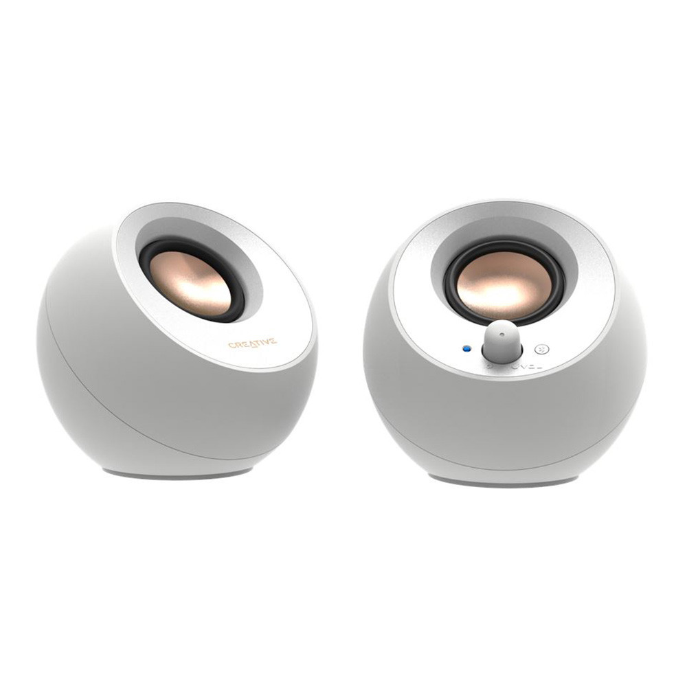 BLUETOOTH SPEAKER (ลำโพงบลูทูธ) CREATIVE PEBBLE V3 (WHITE) ##