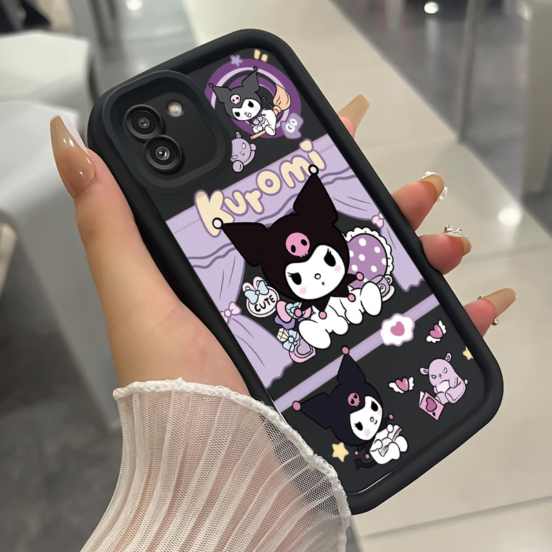 เคสสำหรับ Samsung Galaxy A03 เคสโทรศัพท์กระต่ายสามสีซิลิโคนกันกระแทก