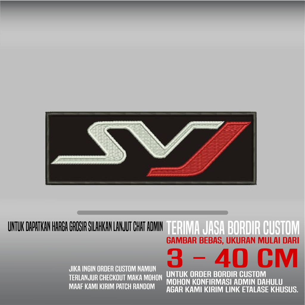 SVJ โลโก้ LAMBORGHINI AVENTADOR HDP-594 PATCH EMBROIDERY โลโก้/EMBLEM