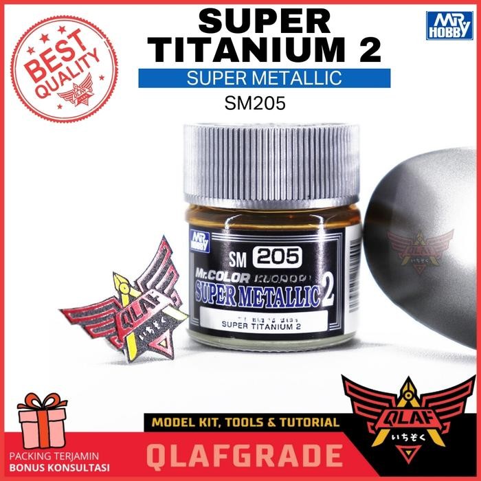 Mr Color Super Metallic SUPER TITANIUM SM205 สีแอร์บรัชกันดั้ม