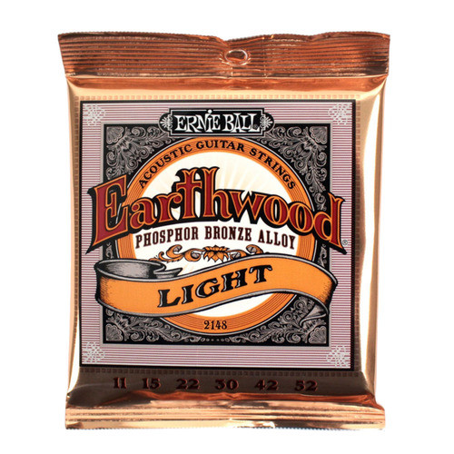 ERNIE BALL ERNIE BALL 2148 สายกีตาร์โปร่ง 11-52 EARTHWOOD PHOSPHOR BRONZE LIGHT
