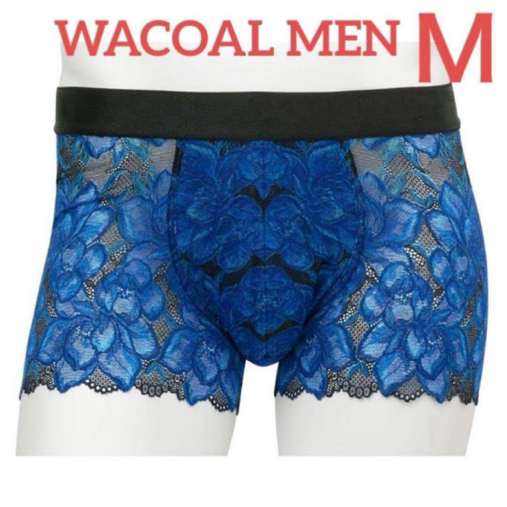 【Direct from Japan】★367/2 [WACOAL MEN] กางเกงบ็อกเซอร์ลูกไม้ ปิดด้านหน้า ขนาดกลาง 1 ชิ้น【Japan Exclu