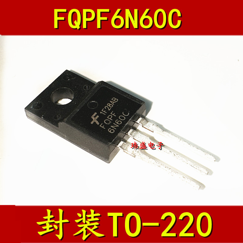 3PCS ยี่ห้อใหม่ 6N60C FQP6N60 FQPF6N60C TO-220 MOS Field Effect Tube