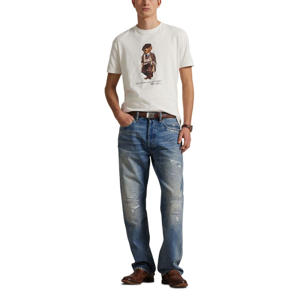 Polo Ralph Lauren เสื้อยืดผู้ชาย รุ่น MNPOTSH1N822989 สีขาว - รูปที่ 3