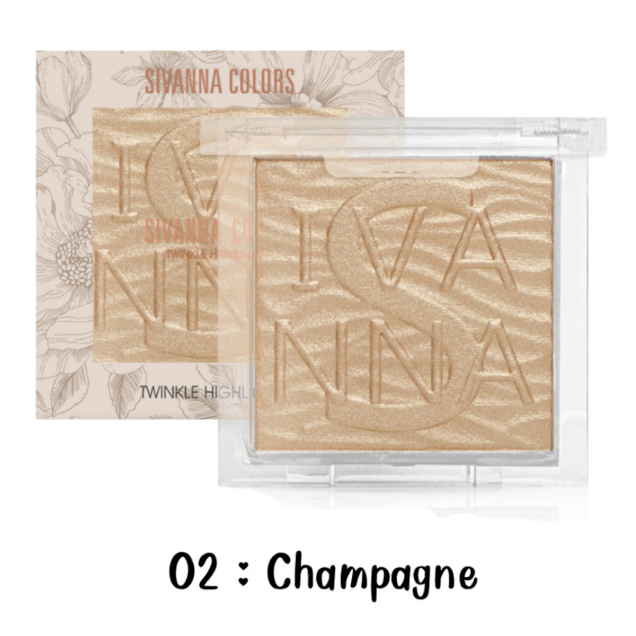 HOT🔥HF8111 ซีเวนน่า คัลเลอร์ส ทวิงเคิล ไฮไลท์เตอร์ Sivenna Colors Twinkle Highlighter 9g.