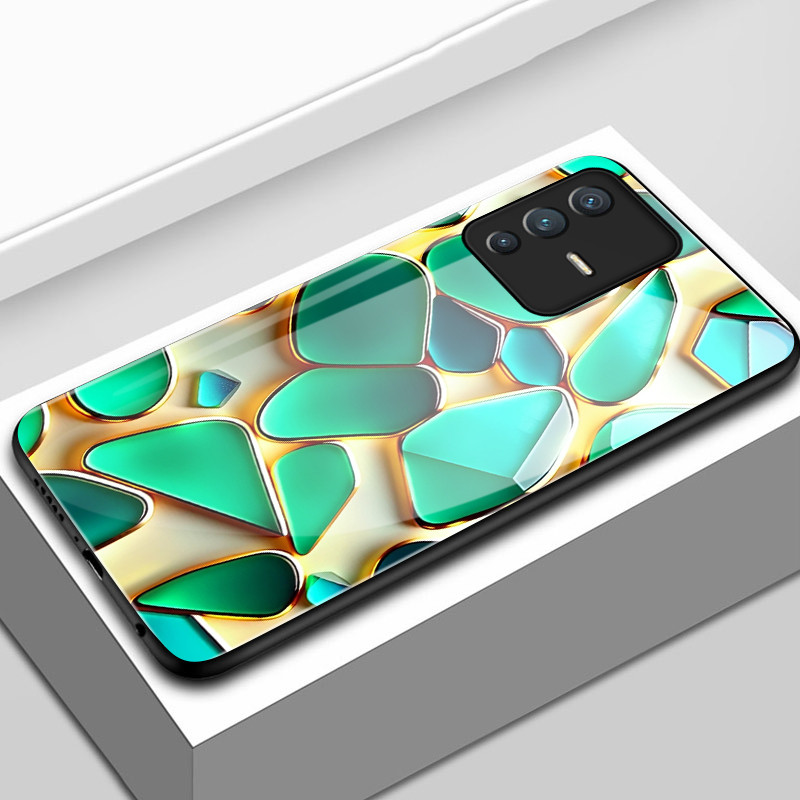 เคสสำหรับ VIVO V23 5G V23i 5G V23E 4G V23E 5G Y75 เคสโทรศัพท์อัญมณีเปลือกแก้วกันกระแทก